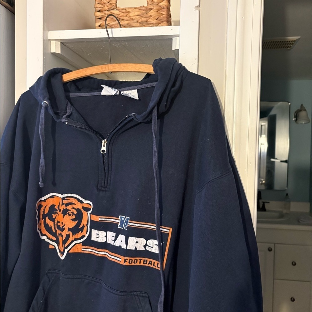 Men's Navy Blue Bears Hoodie Sweater - Picture 2 of 4